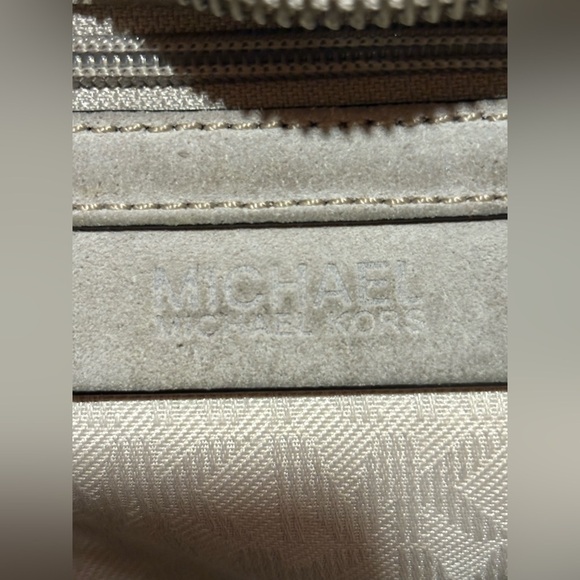 Michael Kors Gray Billy Fringe Crossbody Bag with Studded Detail - Picture 12 of 16